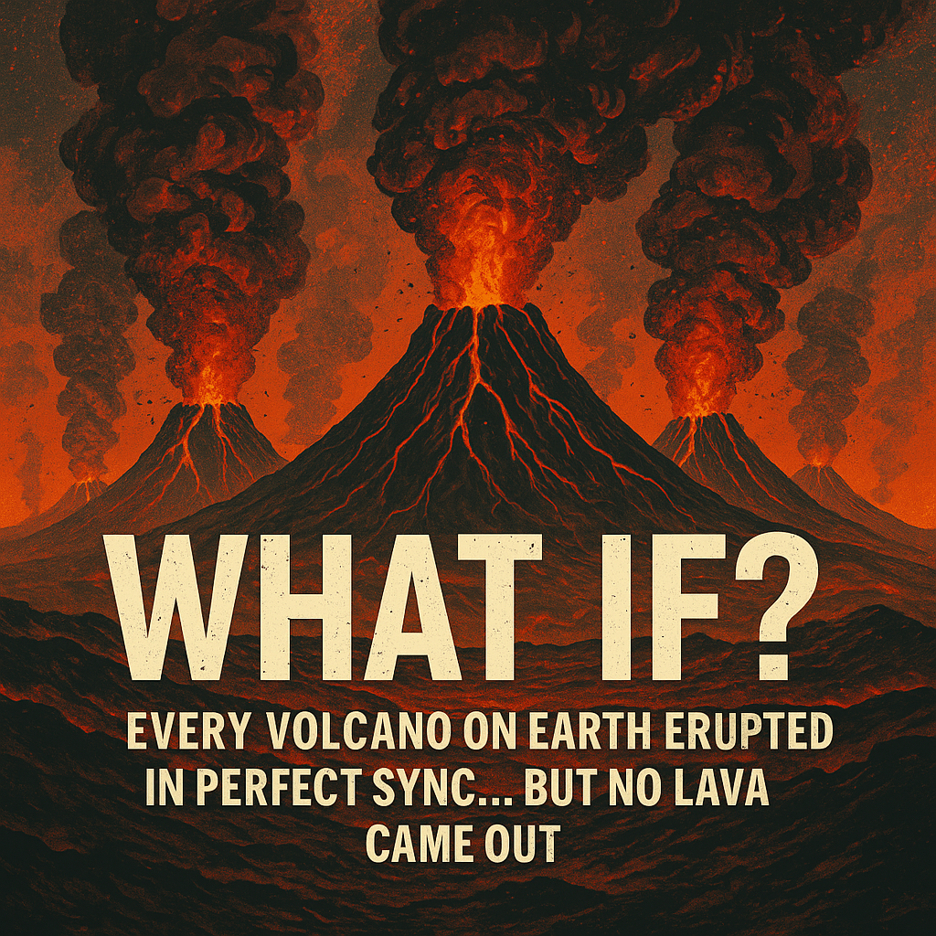 What if? Every Volcano on Earth Erupted in Perfect Sync... But No Lava Came Out.