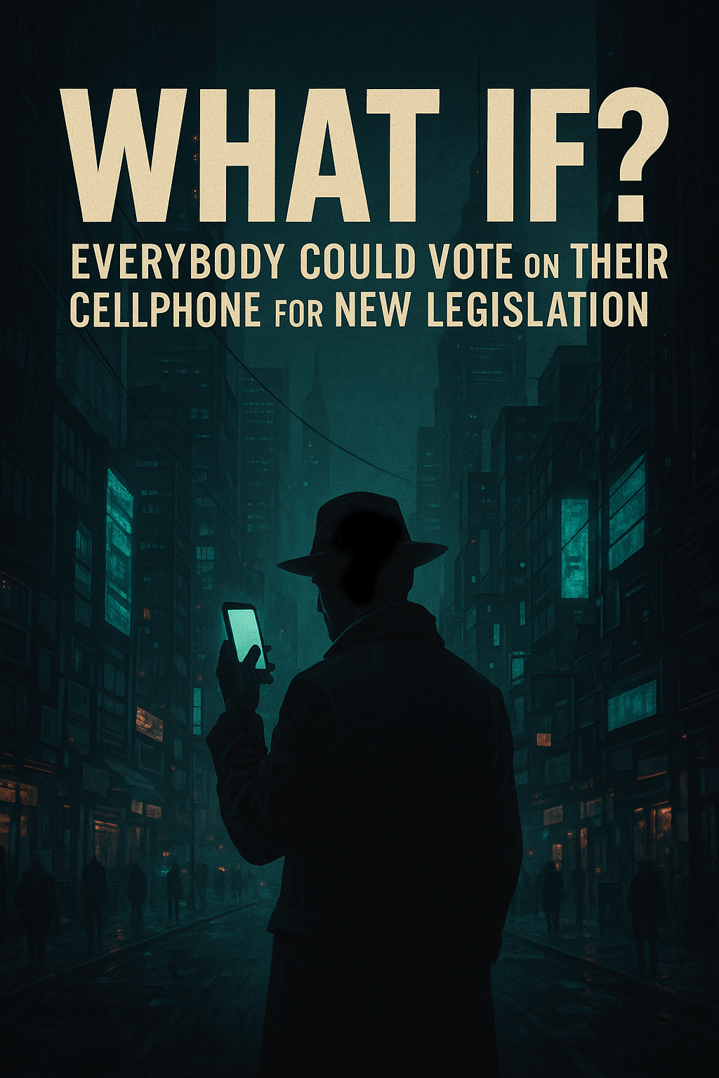 What If? Everybody Could Vote on Their Cellphone for New Legislation.
