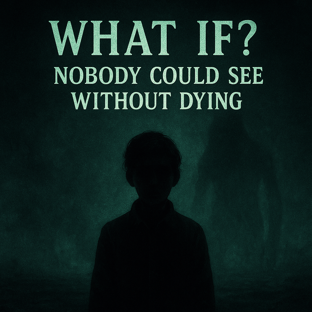 What if? Nobody could see without dying.